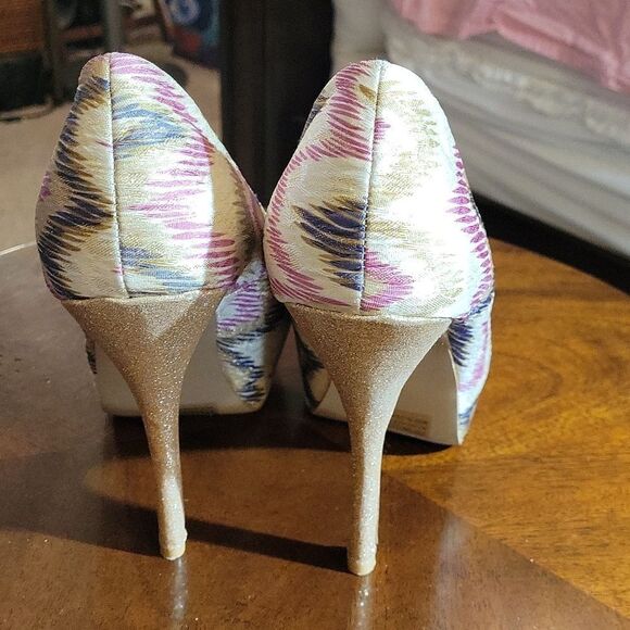 DEB WOMEN"S PEEP TOES HIGH HEEL STILETTOS PUMP SHOES - Picture 8 of 15